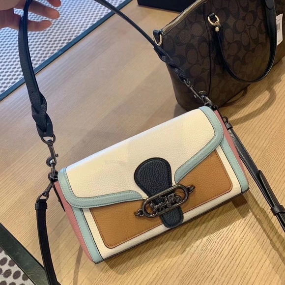 Coach Jade Shoulder Bag In Colorblock - Picture 6 of 12